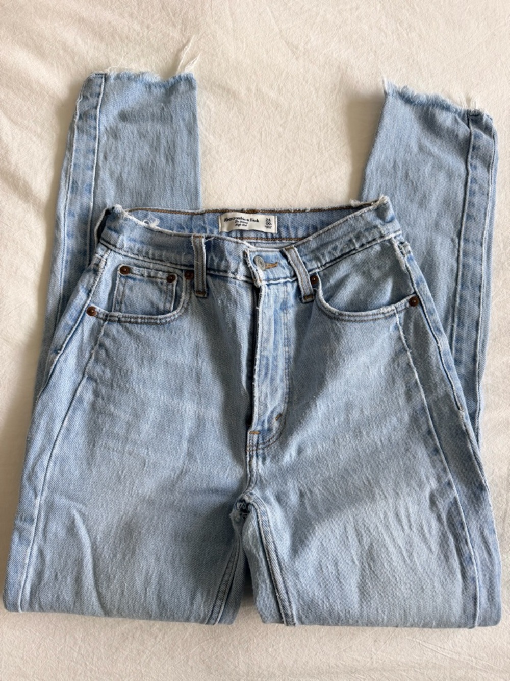 Abercrombie & Fitch Light Blue High-Rise Jeans